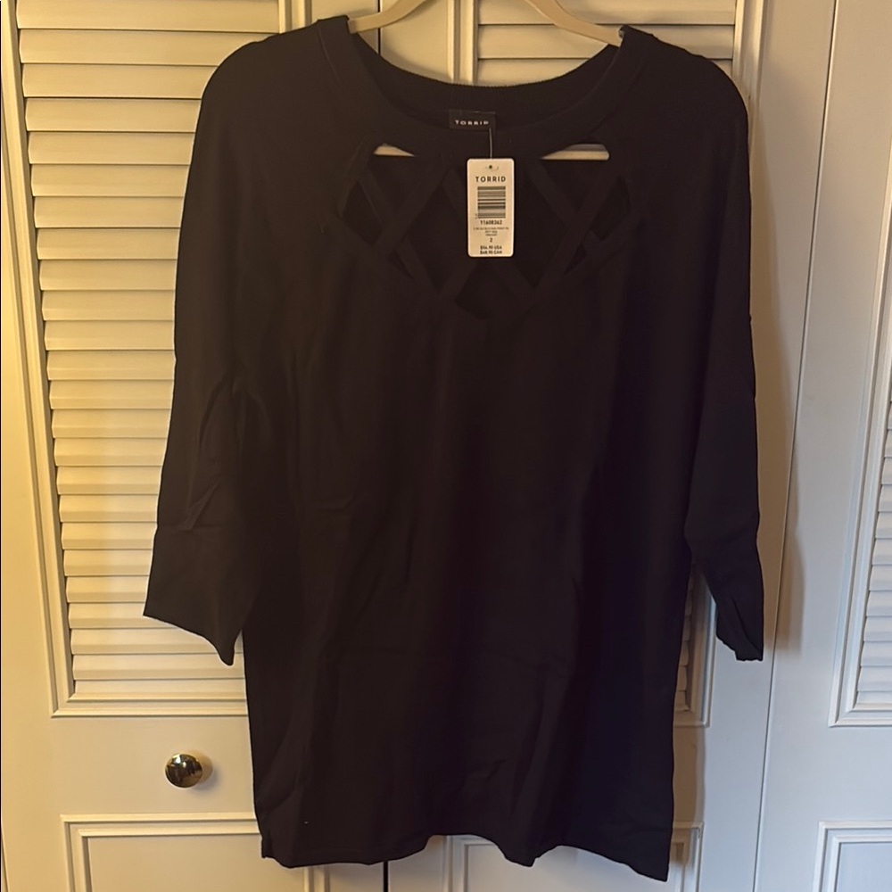 Torrid Black Crew Neck Sweater